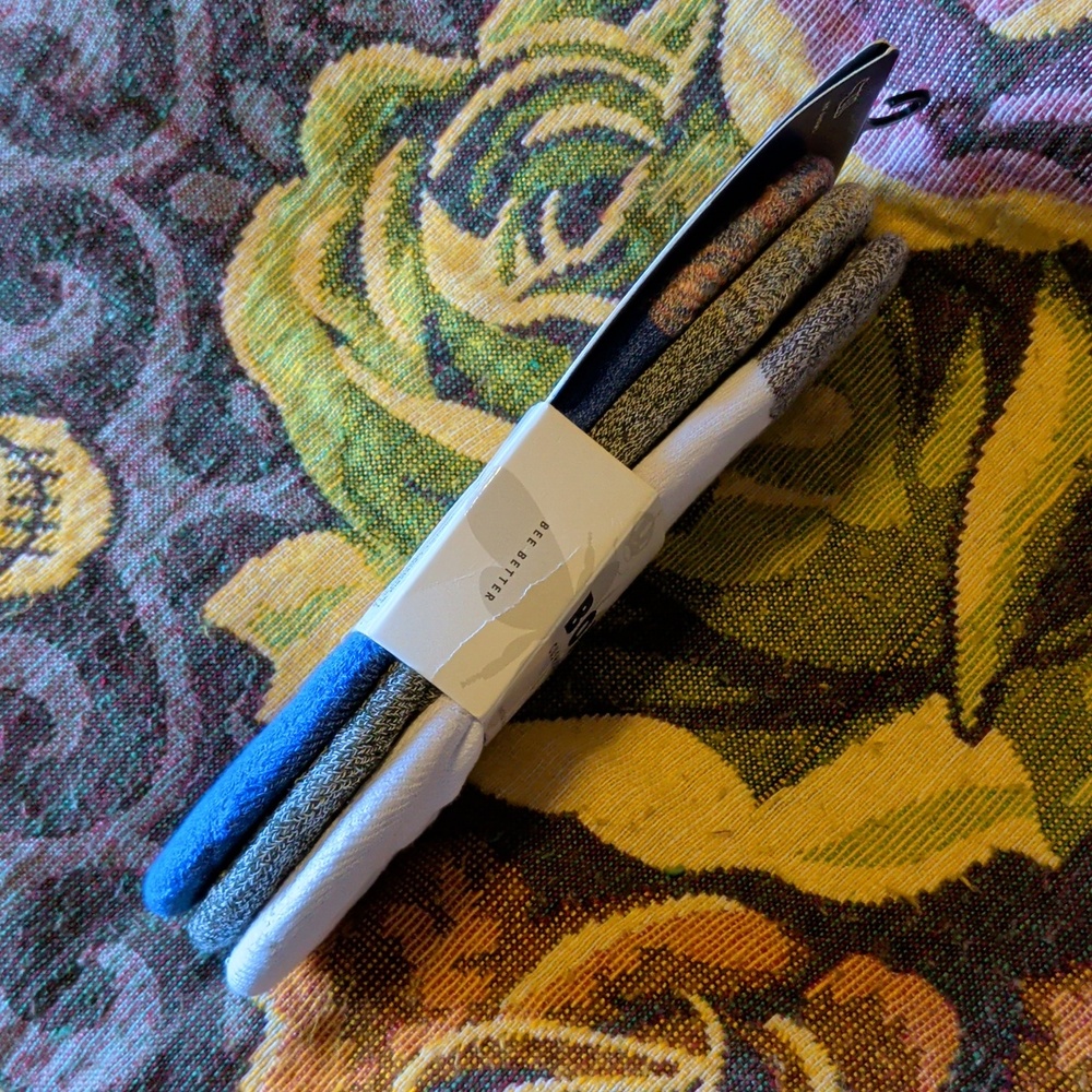 Bombas 3 pack Men's Cushioned No Show Socks - Gray and White - Picture 5 of 7